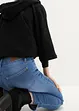 Jeans elasticizzati cropped con spacchetti, bonprix