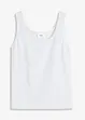 Top a coste in puro cotone, bonprix