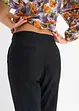 Pantaloni in misto lino viscosa,  vita alta, bonprix