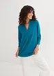 Blusa in misto lino con maniche a 3/4, bonprix