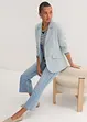 Blazer sciancrato in jersey di cotone, bonprix