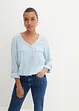 Blusa a maniche lunghe con scollo a V, bonprix