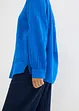 Camicetta lunga oversize in mussola di cotone con spacchi ai lati, bonprix