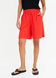 Bermuda in misto lino con elastico in vita, bonprix