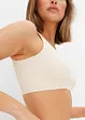 Reggiseno t-shirt imbottito laser cut senza ferretto Feel Comfort, bonprix