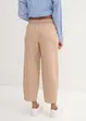 Pantaloni cropped in misto lino leggero, bonprix