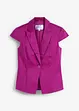 Blazer a maniche corte in satin di cotone, bonprix