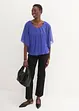 Blusa in chiffon con canotta, bonprix