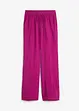 Pantaloni a palazzo con cinta elastica in misto viscosa, bonprix