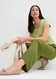 Pantaloni a palazzo con cinta elastica in misto viscosa, bonprix