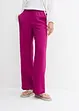 Pantaloni a palazzo con cinta elastica in misto viscosa, bonprix