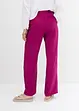 Pantaloni a palazzo con cinta elastica in misto viscosa, bonprix