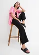 Pantaloni a palazzo con cinta elastica in misto viscosa, bonprix