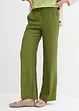 Pantaloni a palazzo con cinta elastica in misto viscosa, bonprix