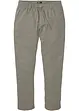 Pantaloni chino in misto lino regular fit, straight, bonprix