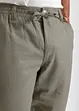 Pantaloni chino in misto lino regular fit, straight, bonprix