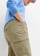 Pantaloni cargo elasticizzati slim fit, straight, bonprix