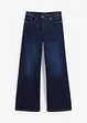 Jeans wide leg con cinta comoda, vita media, bonprix