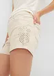 Shorts elasticizzati con ricami traforati, BODYFLIRT