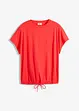 Maglia con laccetto da annodare al fondo in misto cotone e viscosa, bonprix