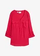 Blusa a maniche lunghe con scollo a V in viscosa fluente, bonprix