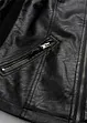 Giacca in similpelle leggera e sciancrata con inserti elasticizzati ai lati, bonprix
