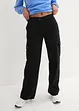 Pantaloni cargo in cotone, vita media, bonprix