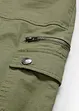 Pantaloni cargo in cotone, vita media, bonprix