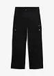 Pantaloni cargo in cotone, vita media, bonprix