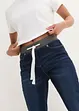 Jeans boyfriend con cinta comoda, vita media, bonprix