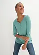 Maglia con bottoncini in puro cotone biologico, bonprix