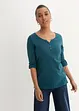 Maglia con bottoncini in puro cotone biologico, bonprix