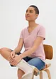 T-shirt lunga con scollo a V (pacco da 2), bonprix