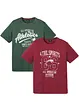 T-shirt con stampa sportiva (pacco da 2), bonprix