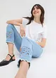 Jeans cropped con ricami, bpc selection