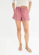 Shorts in misto lino con spacchi laterali, BODYFLIRT