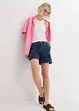 Shorts di jeans cargo, a vita media, John Baner JEANSWEAR