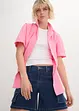 Shorts di jeans cargo, a vita media, John Baner JEANSWEAR