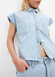 Camicia di jeans boxy cropped, bonprix