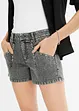 Shorts di jeans con borchiette, bonprix