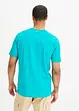 T-shirt in cotone biologico con stringatura, bonprix