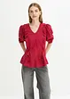 Blusa in viscosa fluente con volant, bonprix