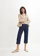Jeans capri, a vita media, bonprix