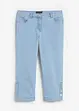 Jeans capri, a vita media, bonprix