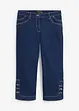 Jeans capri, a vita media, bonprix