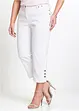 Jeans capri, a vita media, bonprix