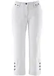 Jeans capri, a vita media, bonprix