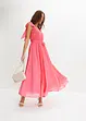 Abito in chiffon con fiocchi, bonprix