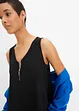Top in viscosa con cerniera, bonprix