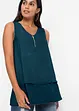 Top in viscosa con cerniera, bonprix